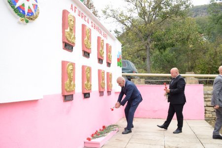 Quba rayonunda Antiterror əməliyyatı zamanı şəhid olmuş hərbi qulluqçuların il mərasimləri keçirilmişdir