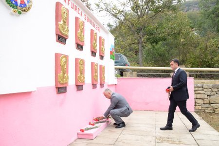 Quba rayonunda Antiterror əməliyyatı zamanı şəhid olmuş hərbi qulluqçuların il mərasimləri keçirilmişdir