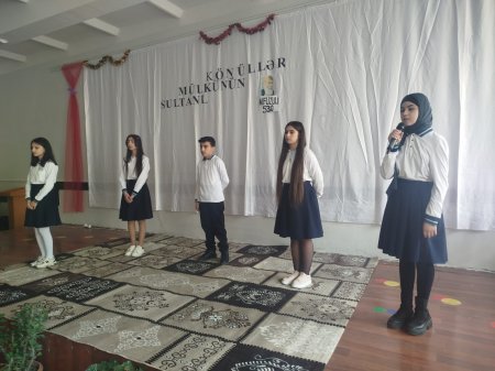  Ağsu Şəhər 3 Nömrəli Məktəbdə "Könüllər Mülkünün Sultanı" Ədəbi-Bədii Tədbiri Keçirildi
