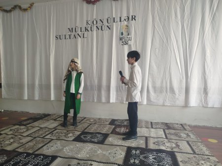  Ağsu Şəhər 3 Nömrəli Məktəbdə "Könüllər Mülkünün Sultanı" Ədəbi-Bədii Tədbiri Keçirildi