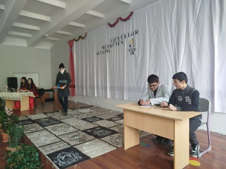  Ağsu Şəhər 3 Nömrəli Məktəbdə "Könüllər Mülkünün Sultanı" Ədəbi-Bədii Tədbiri Keçirildi