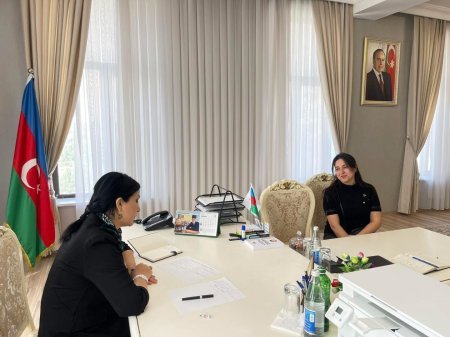 Deputat Elnarə Akimova seçicilərlə görüş keçirdi - FOTOLAR