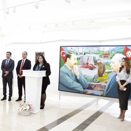 “Əbədiyaşar Lider” adlı sərginin açılışı olub