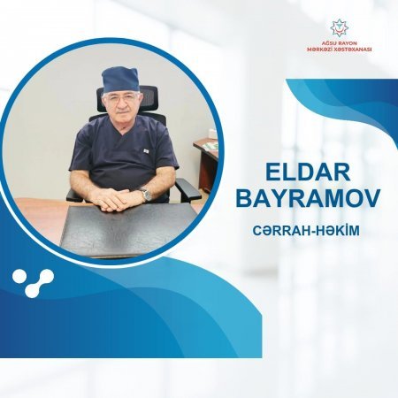 “Həkimlərimizi tanıyaq” rubrikamızın növbəti qonağı Ağsu Rayon Mərkəzi Xəstəxanasının həkim-cərrahı Eldar Bayramovdur