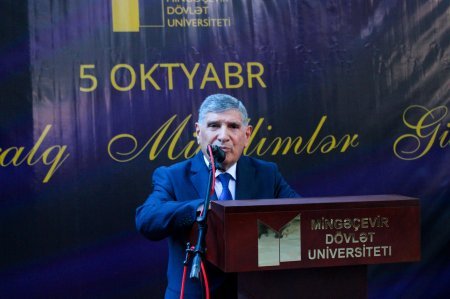 Mingəçevir Dövlət Universitetində 5 Oktyabr – Beynəlxalq Müəllimlər Günü tədbiri keçirilib