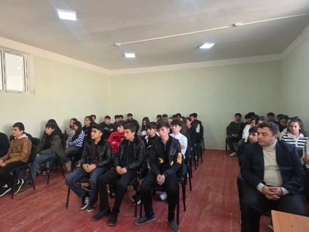 Ağsu Rayon S.Mütəllimov adına Gəgəli kənd tam orta məktəbində “Narkomaniyaya yox, erkən nikah və dini radikalizmə qarşı mübarizə” mövzusunda tədbir keçirilib