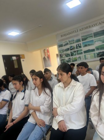 Ağsuda Məktəblilərlə Görüş: "Narkomaniyaya Yox Deyək" və "Erkən Nikahın Fəsadları" Mövzuları Müzakirə Olunub