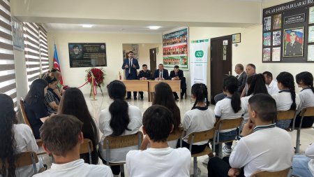 Ağsuda Məktəblilərlə Görüş: "Narkomaniyaya Yox Deyək" və "Erkən Nikahın Fəsadları" Mövzuları Müzakirə Olunub