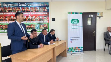 Ağsuda Məktəblilərlə Görüş: "Narkomaniyaya Yox Deyək" və "Erkən Nikahın Fəsadları" Mövzuları Müzakirə Olunub